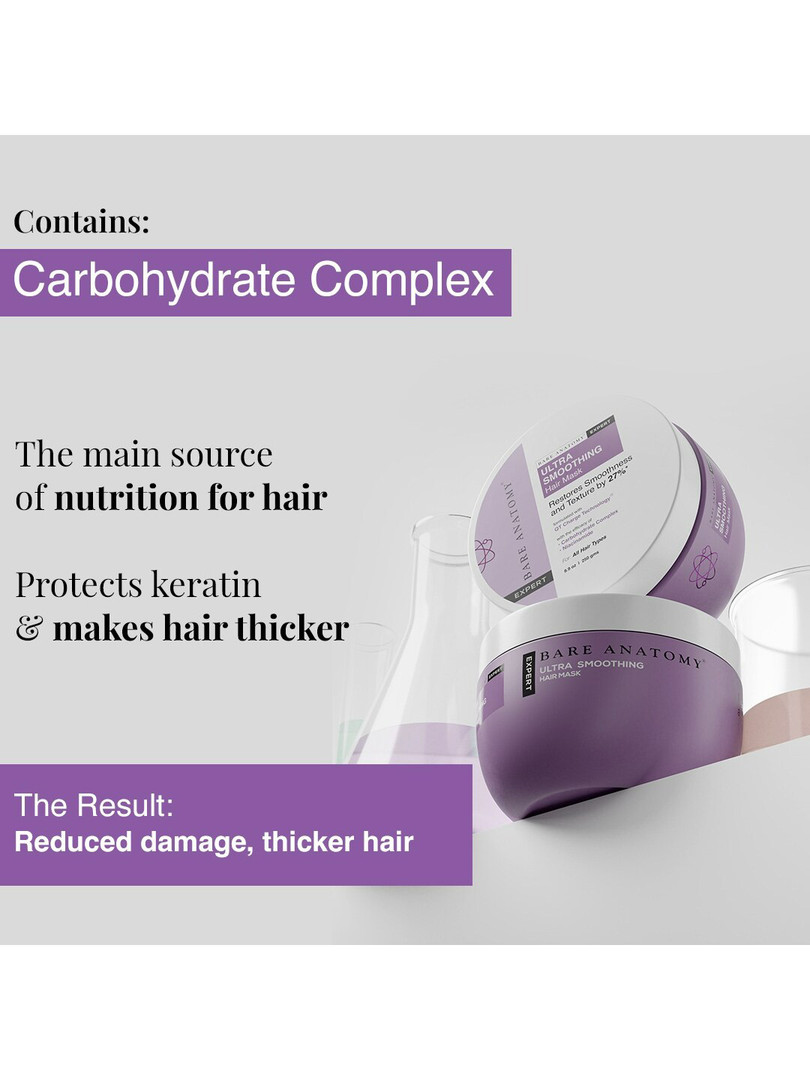 Bare Anatomy Expert Ultra Smoothing Hair Mask - Smoothens & Improves Hair Texture - 250g